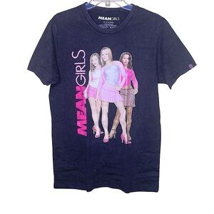 Mean Girls Graphic Black and Pink T-shirt Tee with Burn Book Box Nwt Size M